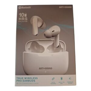 Art+Sound True Wireless Pro Earbuds with Charging Case NEW IN BOX